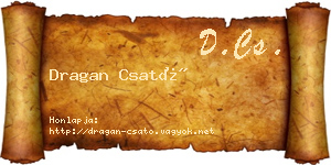 Dragan Csató névjegykártya